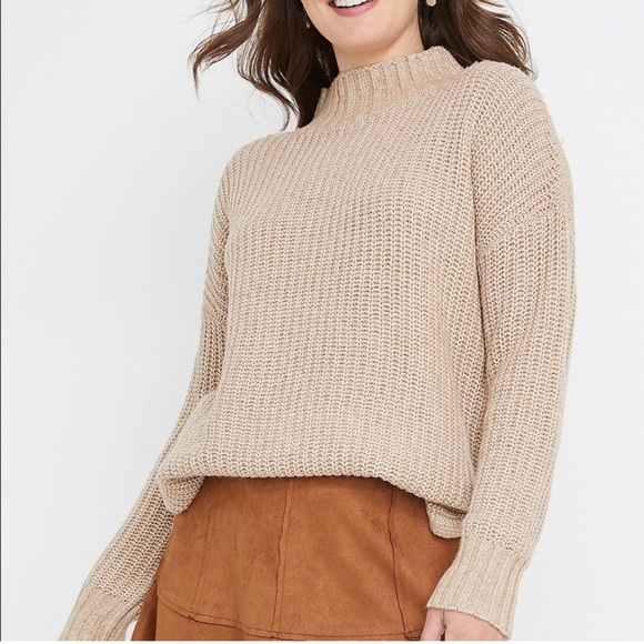 Maurices Sweaters - Maurices Women’s Solid Mock Neck Tunic Sweater